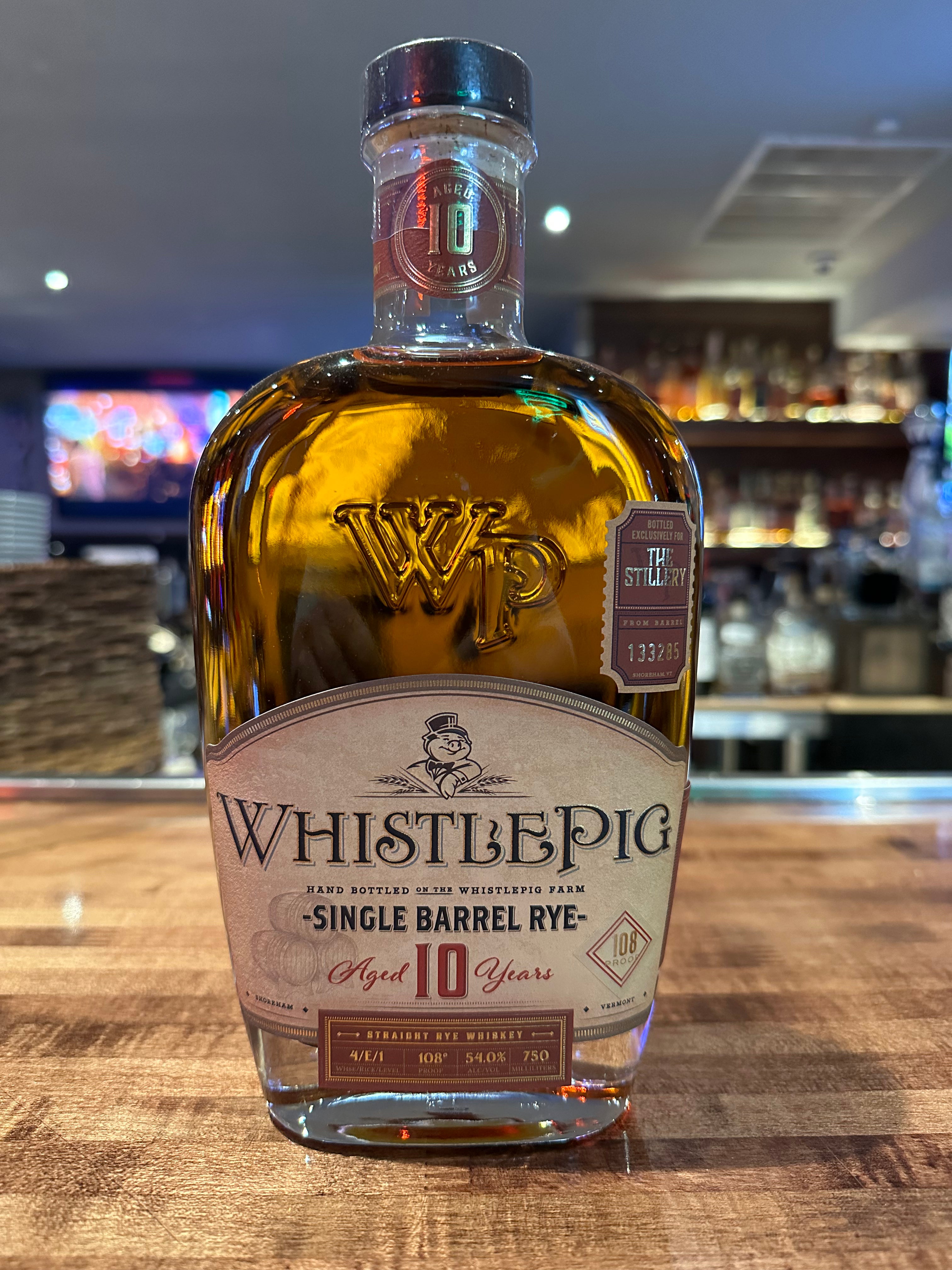 The Stillery Barrel Pick | WhistlePig Single Barrel Rye 10 Year