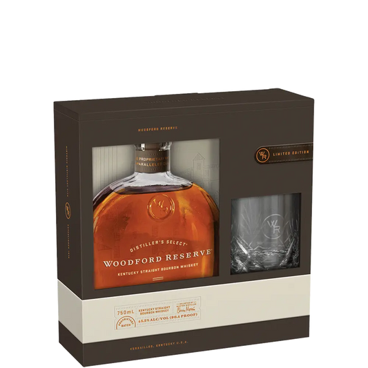 Limited Edition Woodford Bottle with WR etched glass