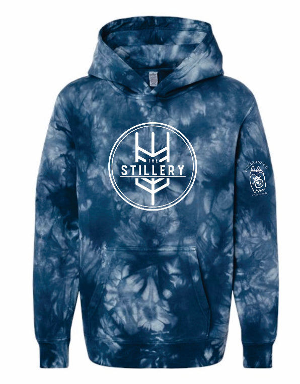 Stillery Kids Hoodie Navy Blue Tie Dye Sweatshirt in Honor of Jocelyn!